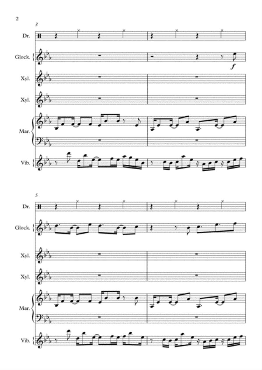 Fireflies Fireflies Percussion Ensemble scores gallery preview page 2