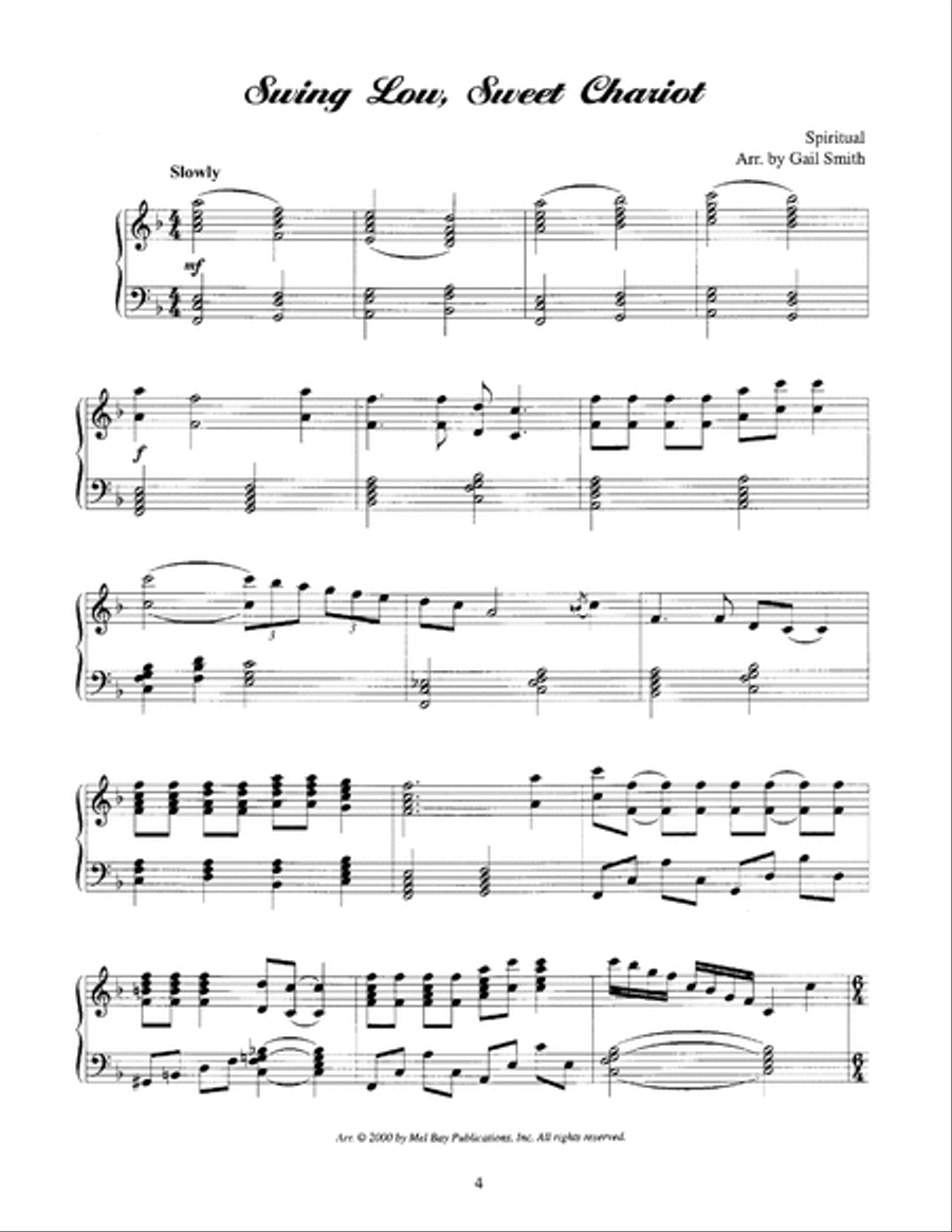 12 Spirituals for Piano Solo Piano Solo scores gallery preview page 5