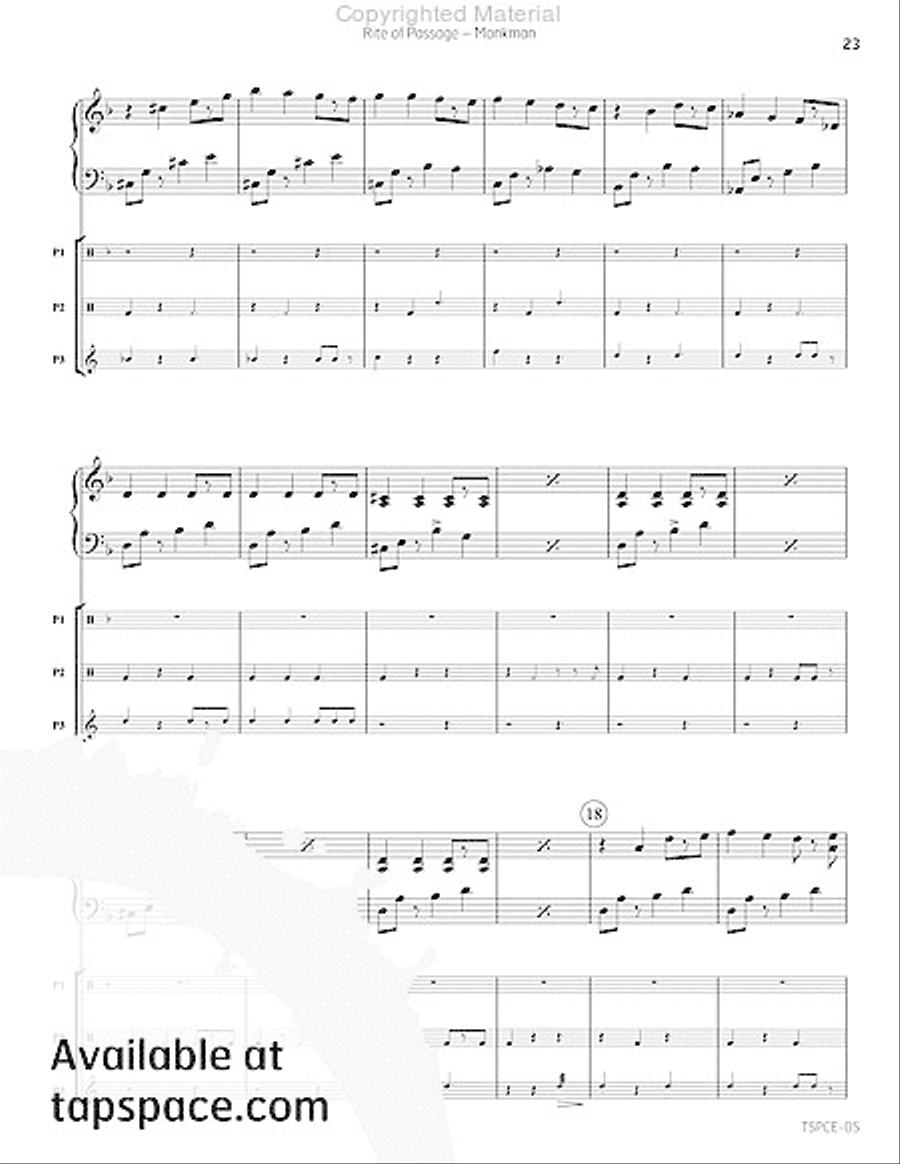 Rite of Passage Rite of Passage Percussion Ensemble scores gallery preview page 26