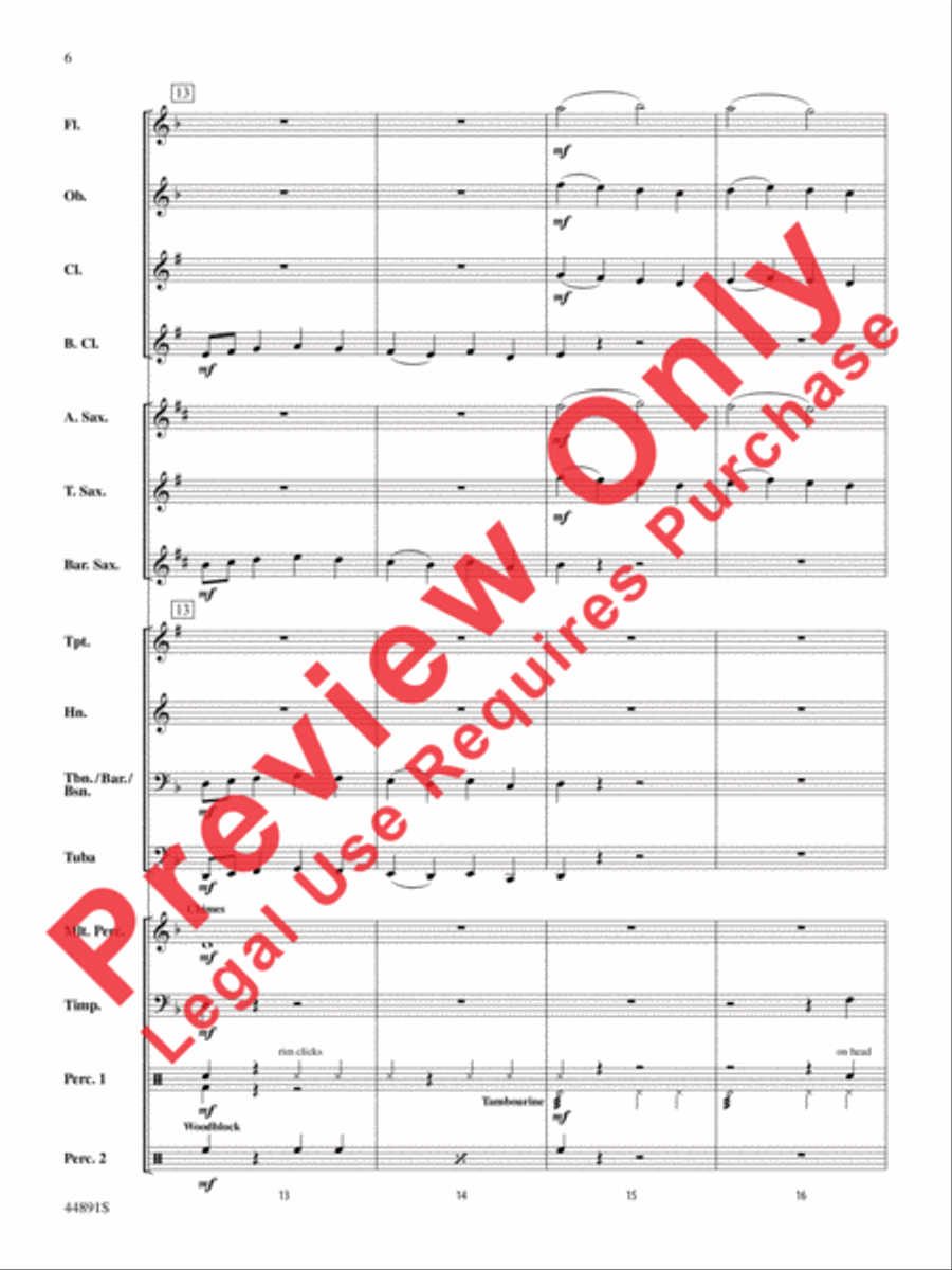 The Jaws of Fenris Concert Band scores gallery preview page 6
