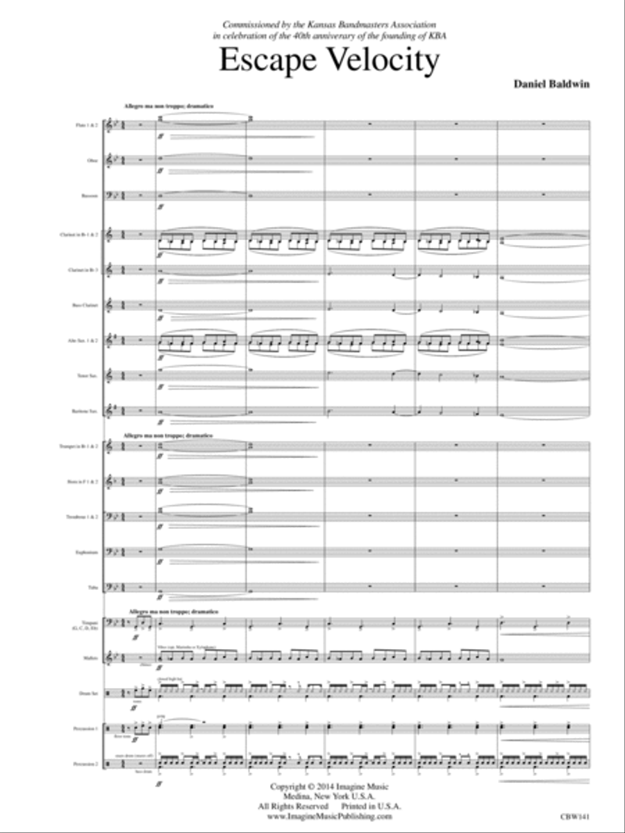 Escape Velocity Concert Band scores gallery preview page 8