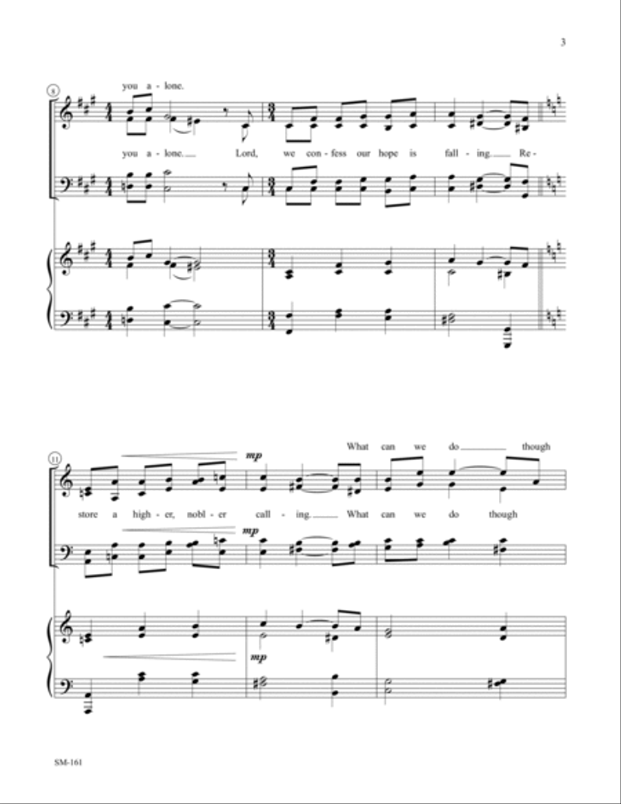 Lament for a Broken World (SATB)