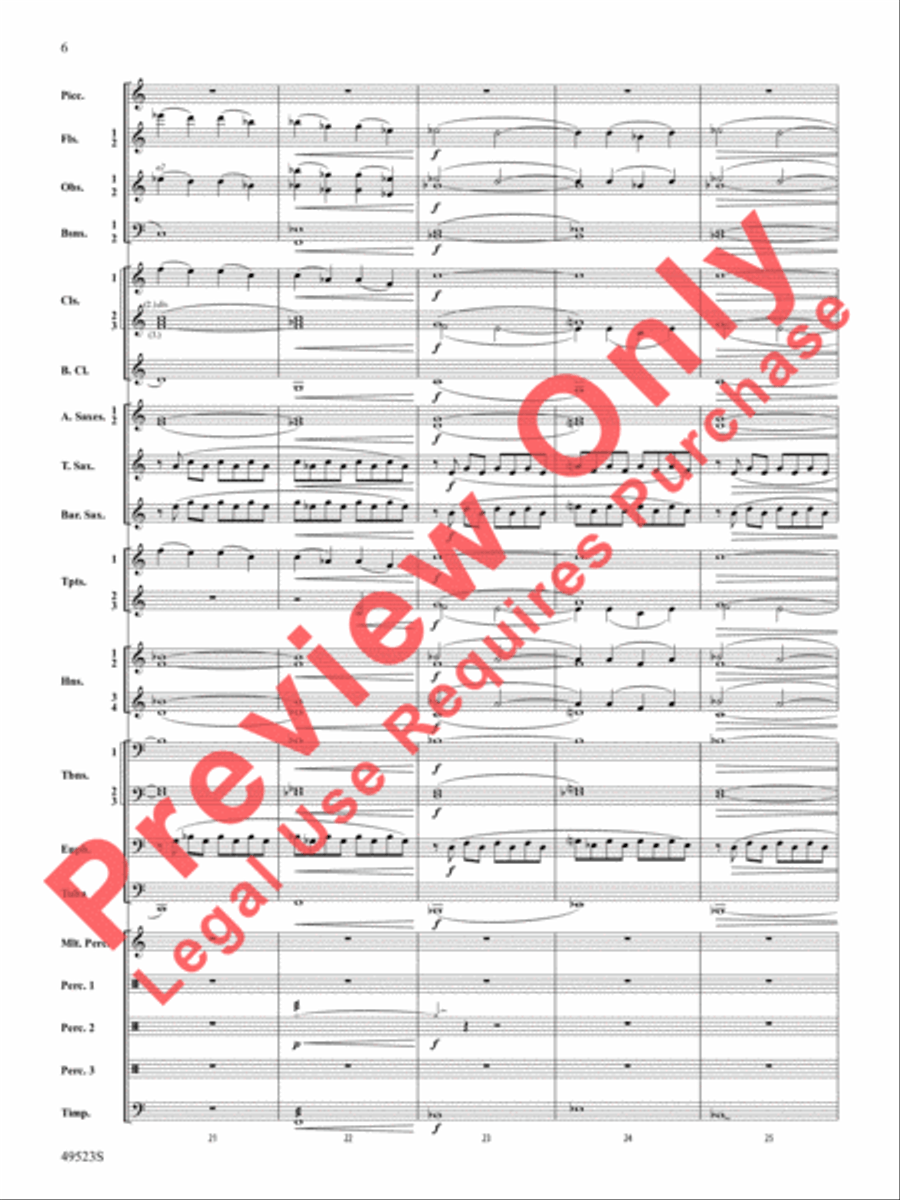 Life Eternal Concert Band scores gallery preview page 7