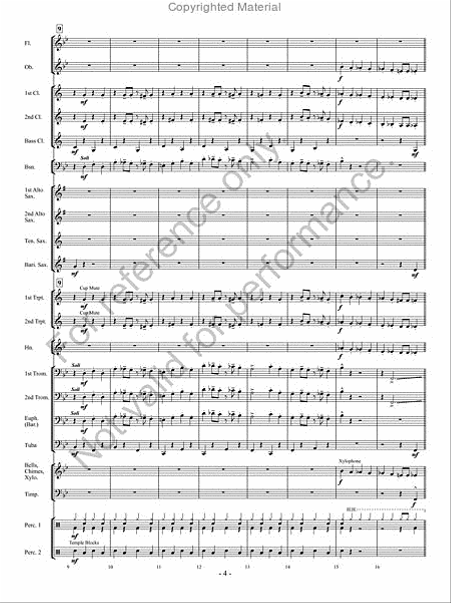 Curtain Call Concert Band scores gallery preview page 3