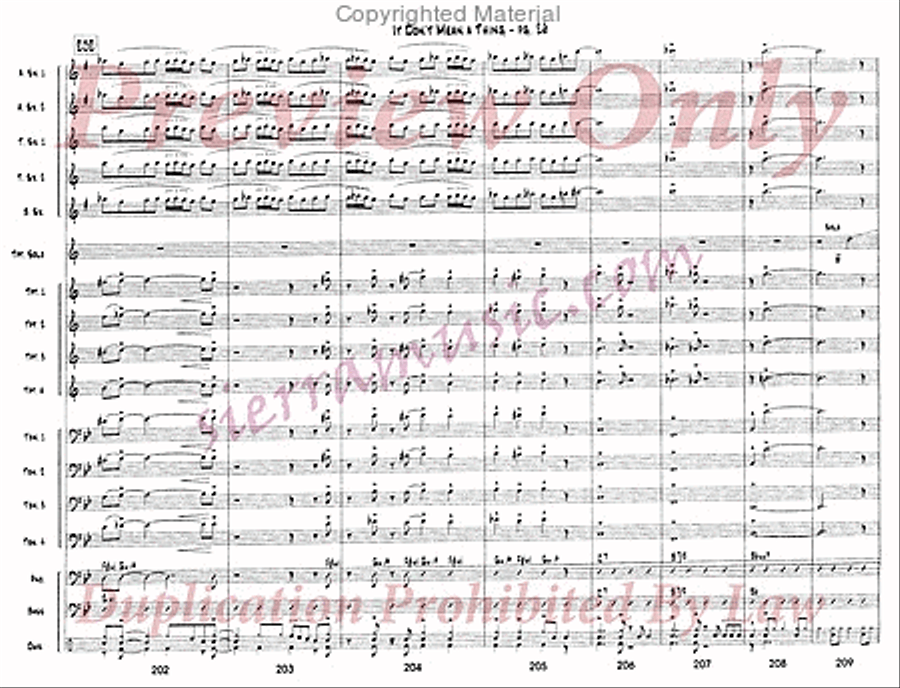 It Don't Mean a Thing If It Ain't Got That Swing Jazz Ensemble scores gallery preview page 27