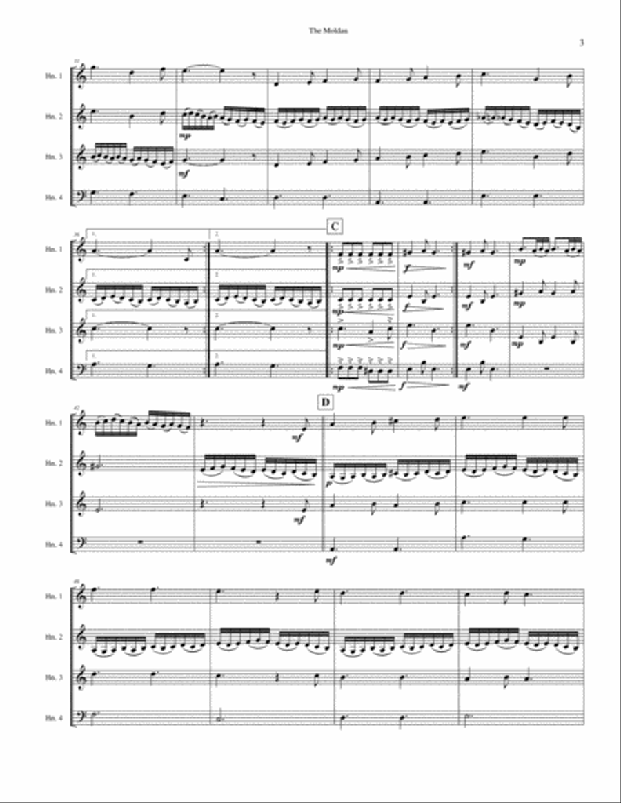 Highlights from The Moldau Small Ensemble scores gallery preview page 3