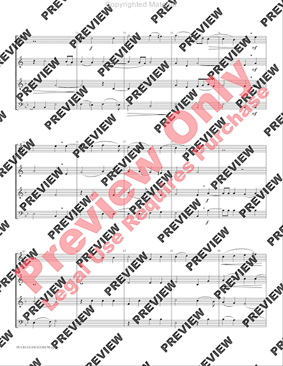 Pueri Hebraeorum Brass Quartet scores gallery preview page 5