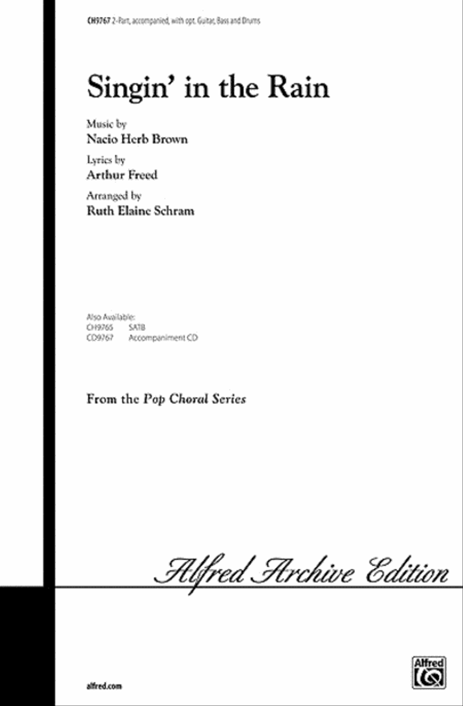 Singin' in the Rain Singin' in the Rain 2-Part scores gallery preview page 1