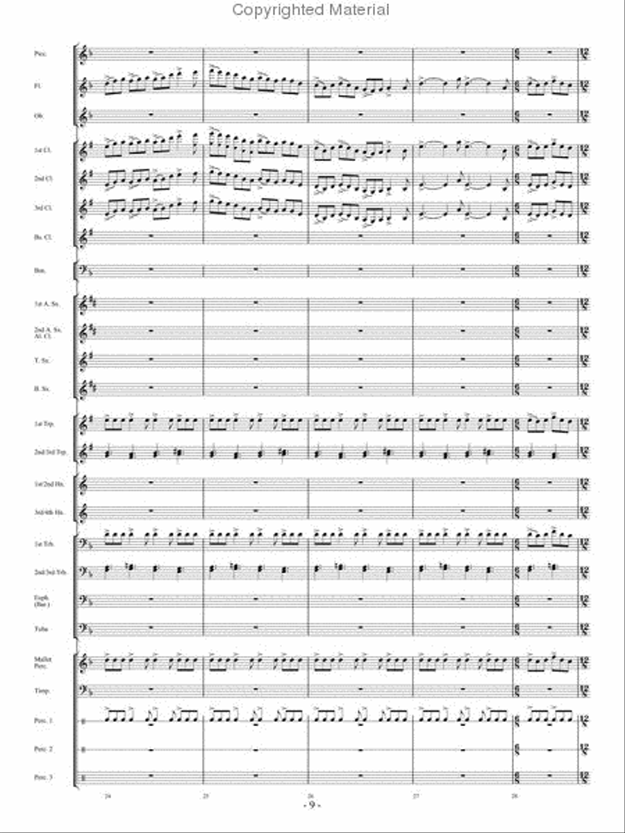 When The Tears Fell When The Tears Fell Concert Band scores gallery preview page 8