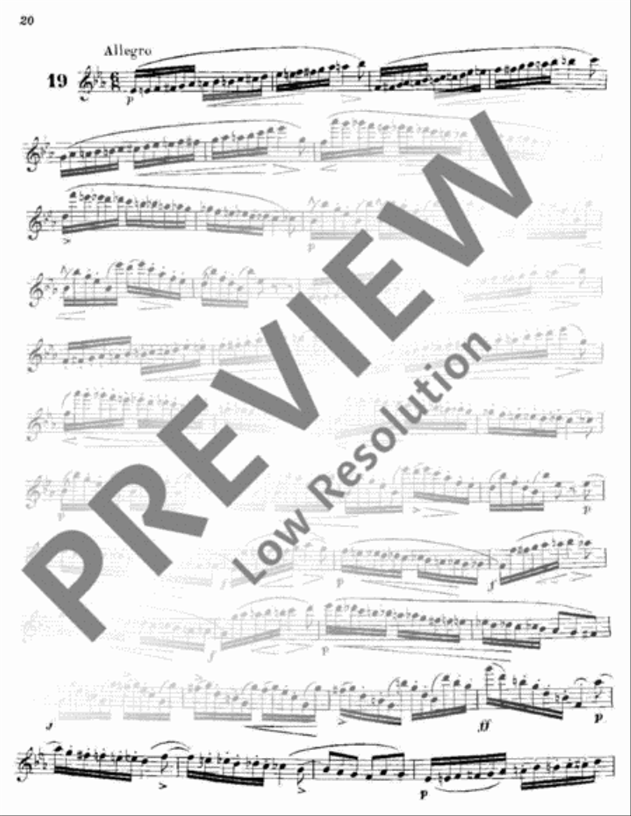 Melodic Exercises Flute scores gallery preview page 21