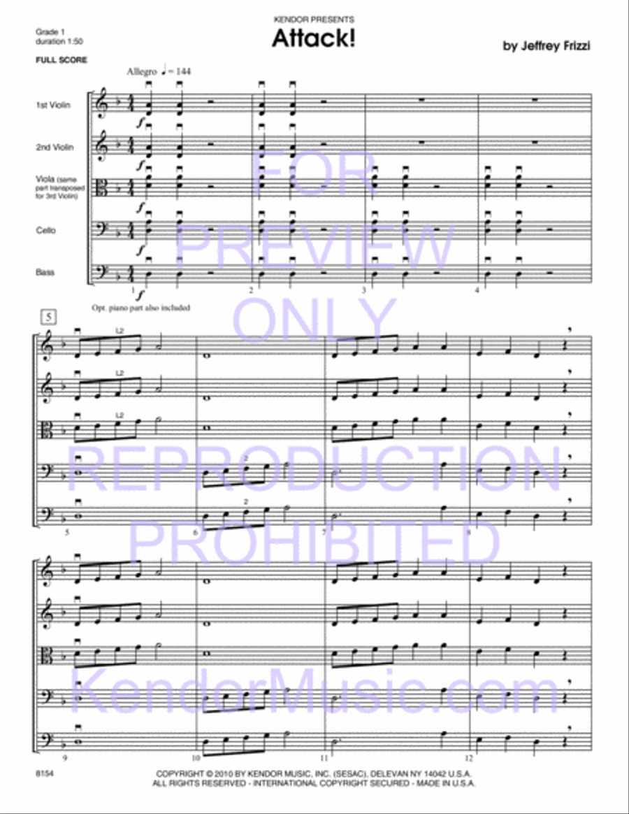 Attack! String Orchestra scores gallery preview page 2