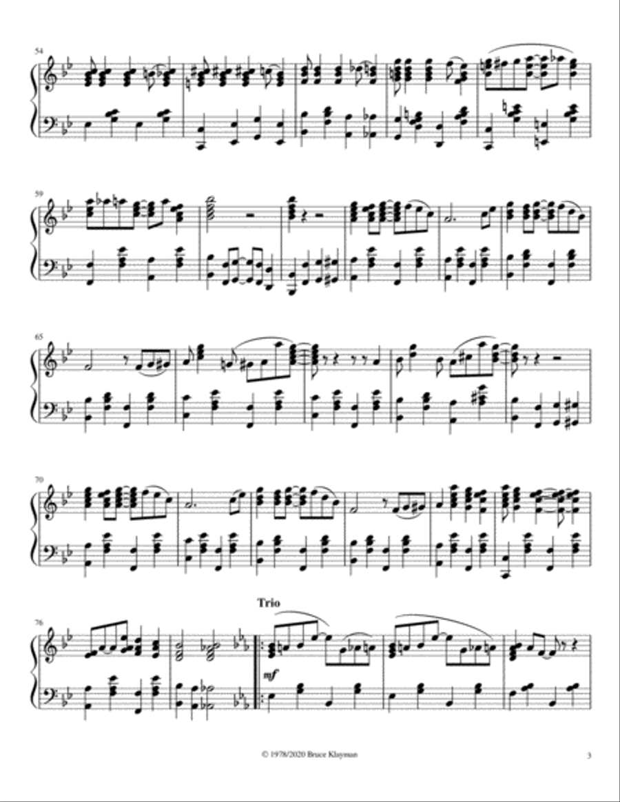 Admiration Rag Admiration Rag Piano Solo scores gallery preview page 3