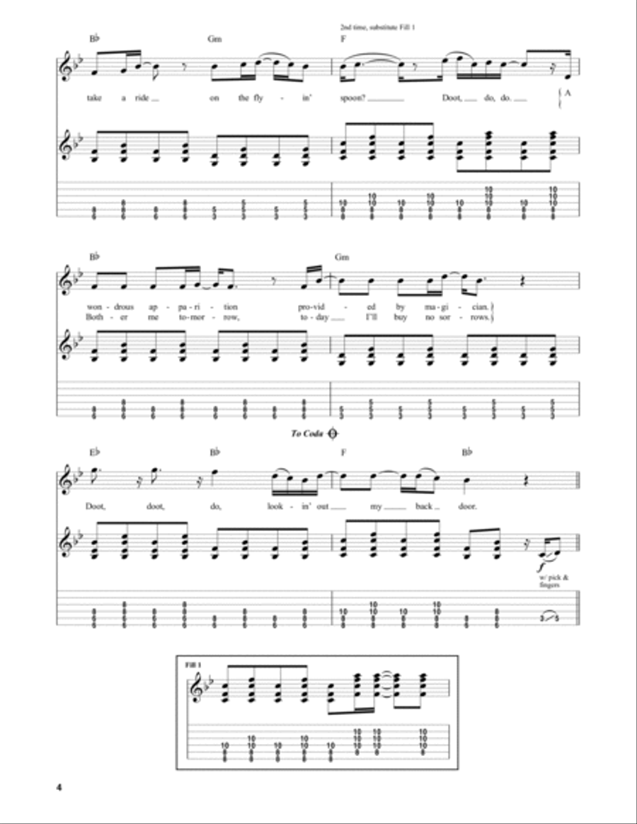 Lookin' Out My Back Door Lookin' Out My Back Door Electric Guitar scores gallery preview page 4