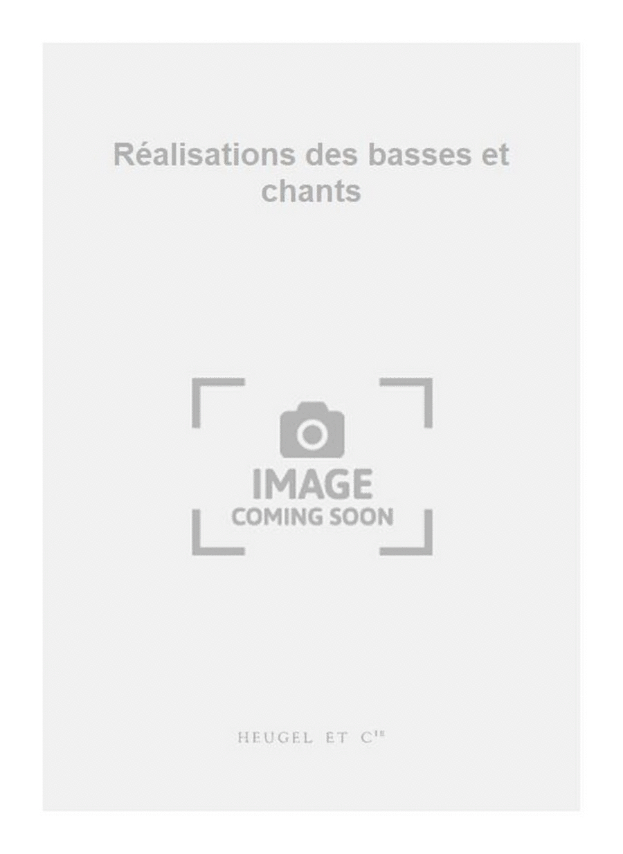 Réalisations des basses et chants Voice scores gallery preview page 1