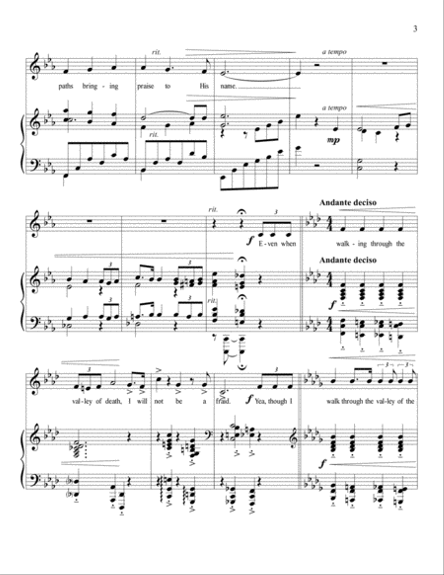 The 23rd Psalm Small Ensemble scores gallery preview page 3