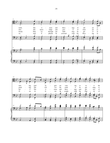 The Spirit of God Like a Fire is Burning - men's quartet or men's choir with piano accompaniment image number null