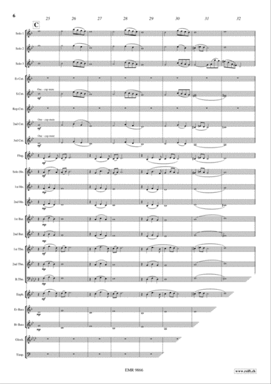 Ave Maria Brass Trio scores gallery preview page 6