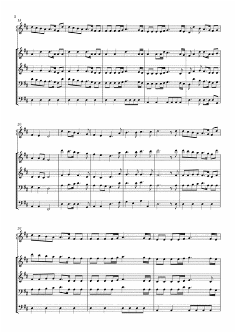 Häendel, George Friederic Woodwind Quartet scores gallery preview page 2