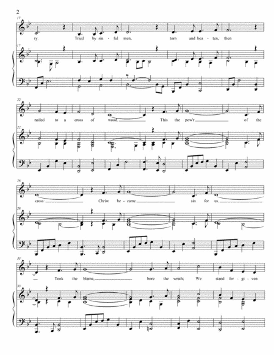 The Power Of The Cross (Oh To See The Dawn) Voice scores gallery preview page 2