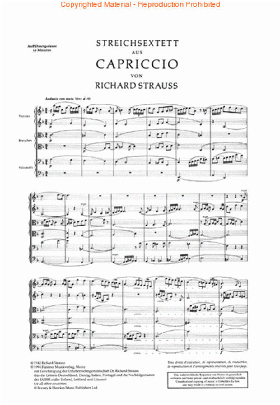 String Sextet (Capriccio) Op. 85 Chamber Music scores gallery preview page 2