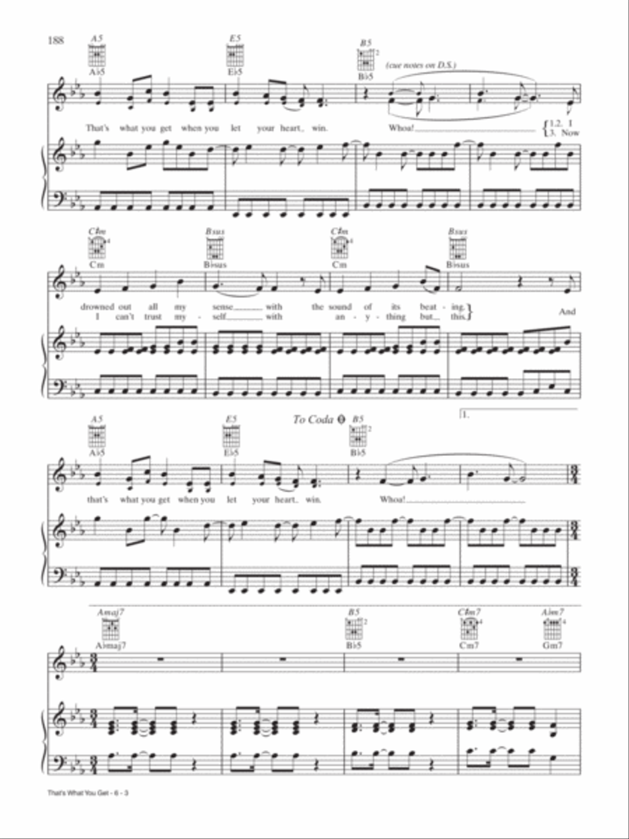 That's What You Get Piano, Vocal, Guitar scores gallery preview page 3