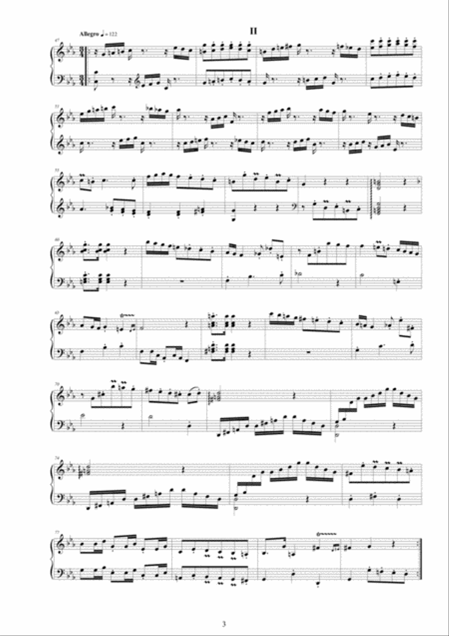 Platti - Harpsichord (or Piano) Sonata No.5 in C minor Op.4 CSPla14 Harpsichord scores gallery preview page 3