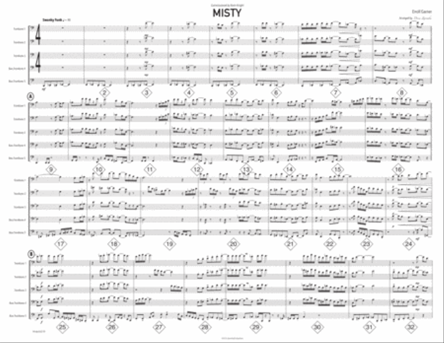 Misty Brass Ensemble scores gallery preview page 1