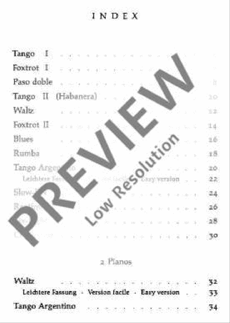 Easy Dances Piano Duet scores gallery preview page 4