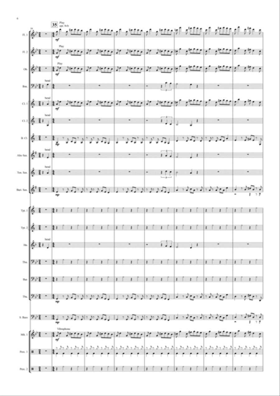 Bad Guy Concert Band scores gallery preview page 6