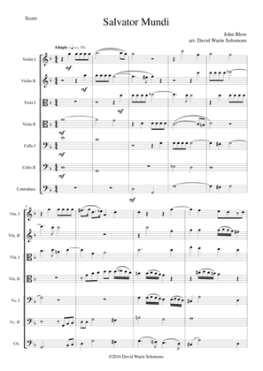 Salvator Mundi for string orchestra