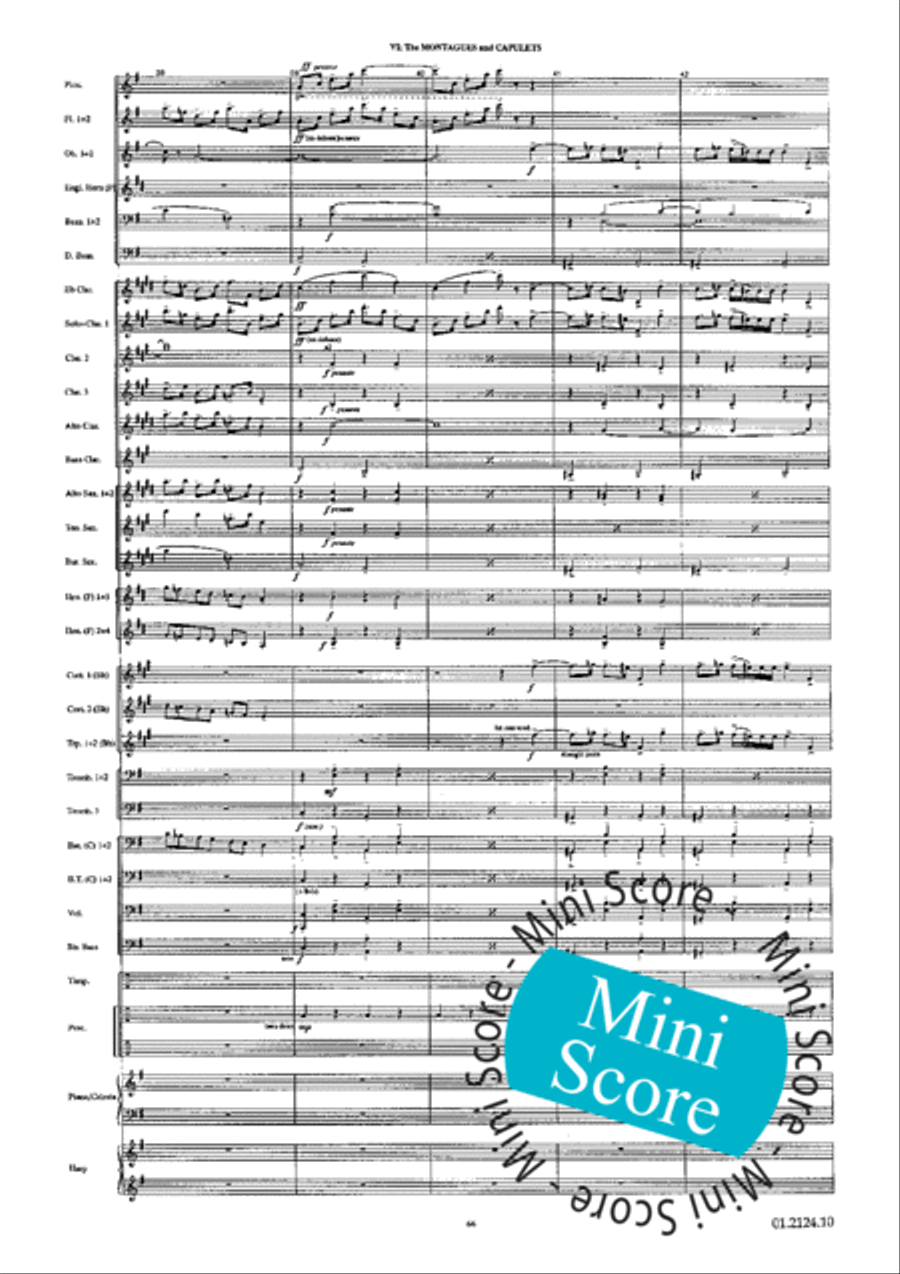 Romeo and Juliet Romeo and Juliet Concert Band scores gallery preview page 70