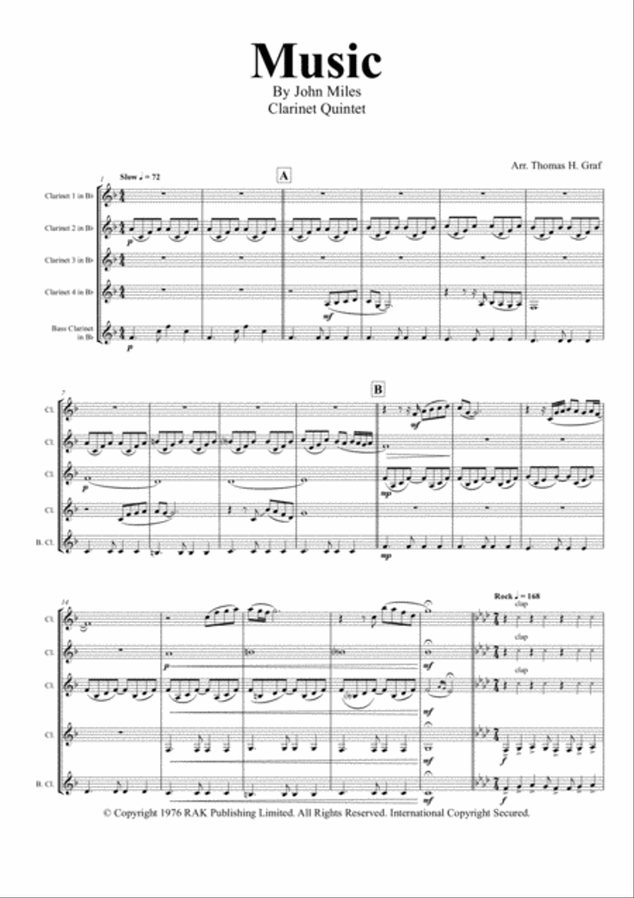 Music Woodwind Ensemble scores gallery preview page 1