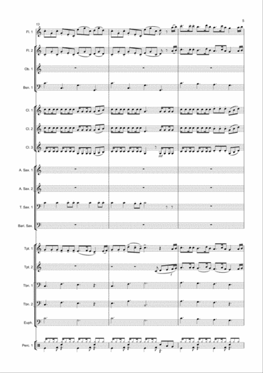 Key Role Concert Band scores gallery preview page 5