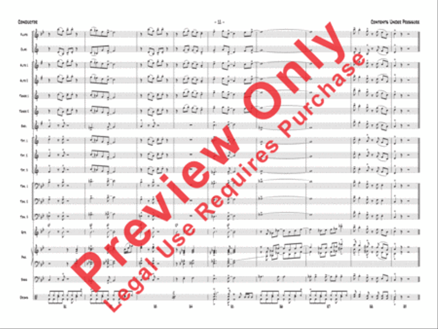 Contents Under Pressure Jazz Ensemble scores gallery preview page 14
