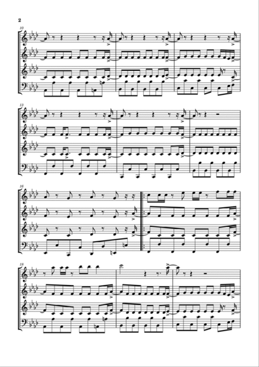 Beam Me Up Woodwind Quartet scores gallery preview page 3
