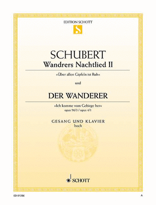 Book cover for Wandrers Nachtlied II / Der Wanderer