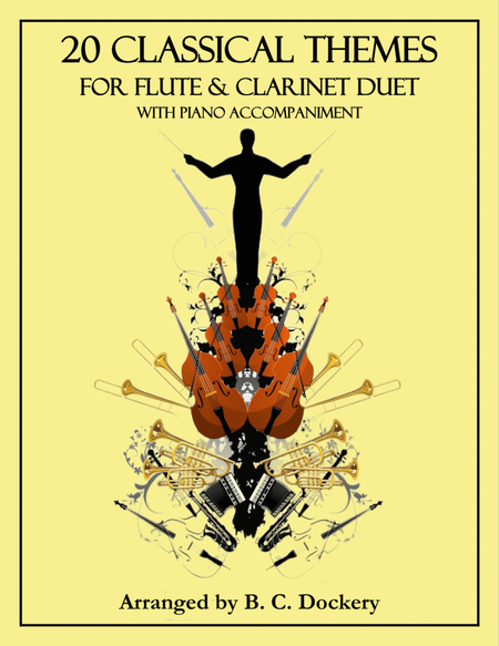 20 Classical Themes for Flute and Clarinet Duet with Piano Accompaniment image number null