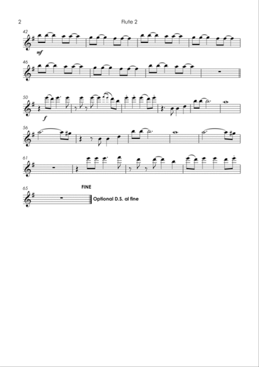 Happy Flute Quartet scores gallery preview page 6