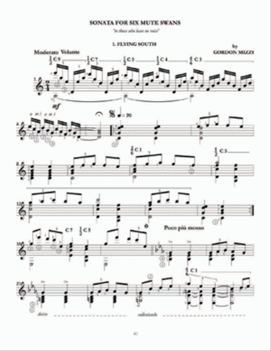 Song of the Sea: The Music of Gordon Mizzi for Guitar, Volume One Acoustic Guitar scores gallery preview page 2