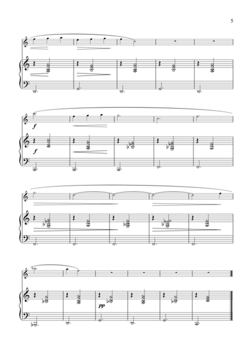 Gymnopedies (1,2,3) for flute or violin and easy piano