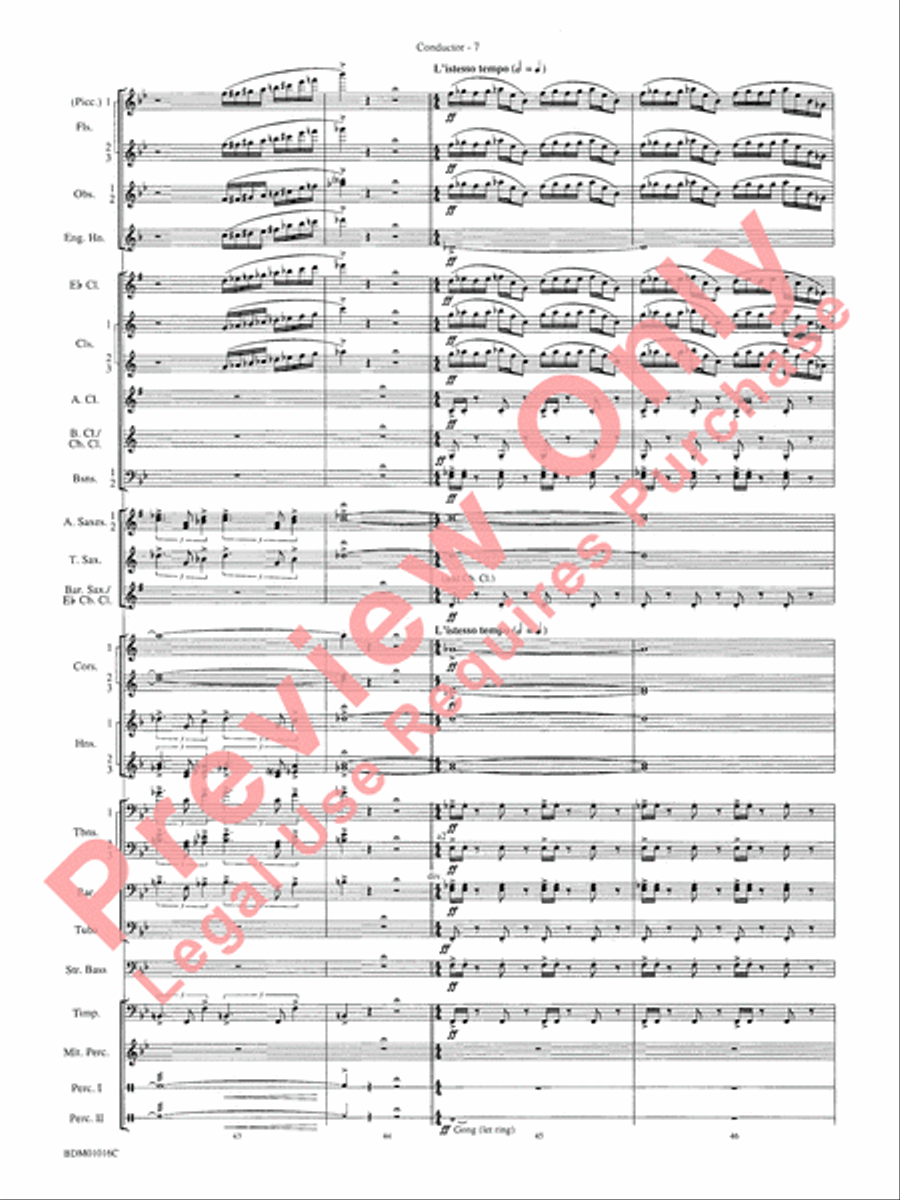 Fanfare and Allegro Concert Band scores gallery preview page 10
