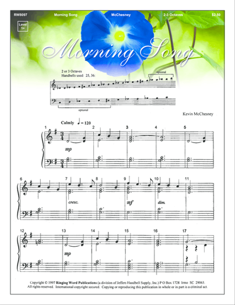 Morning Song Morning Song 3-Octaves scores gallery preview page 1
