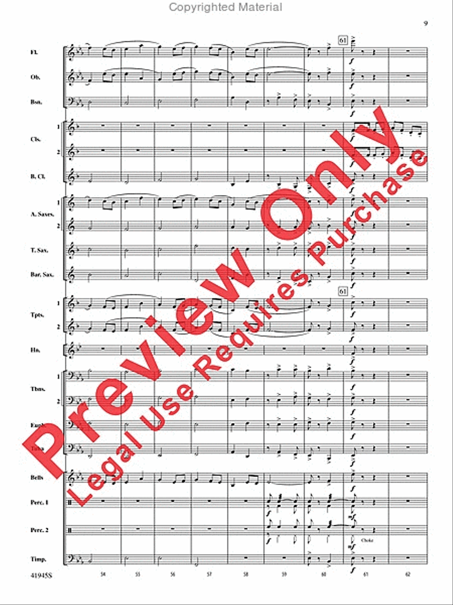 Clarinets Packing Up Early Concert Band scores gallery preview page 10