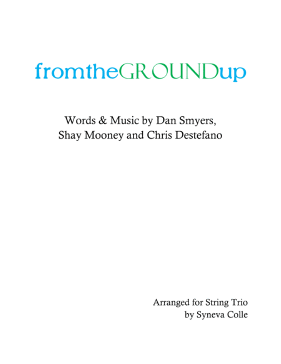 From The Ground Up From The Ground Up String Trio scores gallery preview page 1