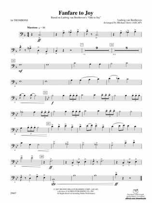 Fanfare to Joy: 1st Trombone