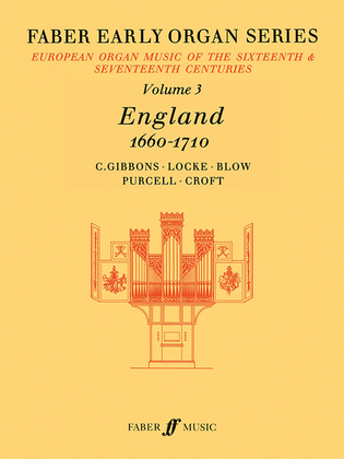 Book cover for Faber Early Organ, Volume 3