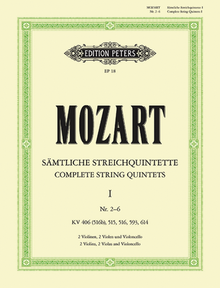 String Quintets, Volume 1 - Nos. 4-8