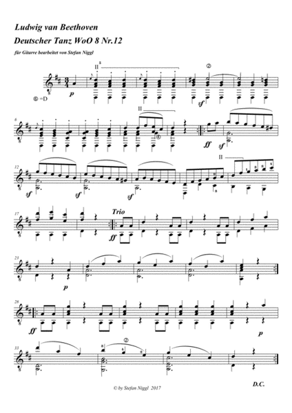 Beethoven for Solo Guitar
