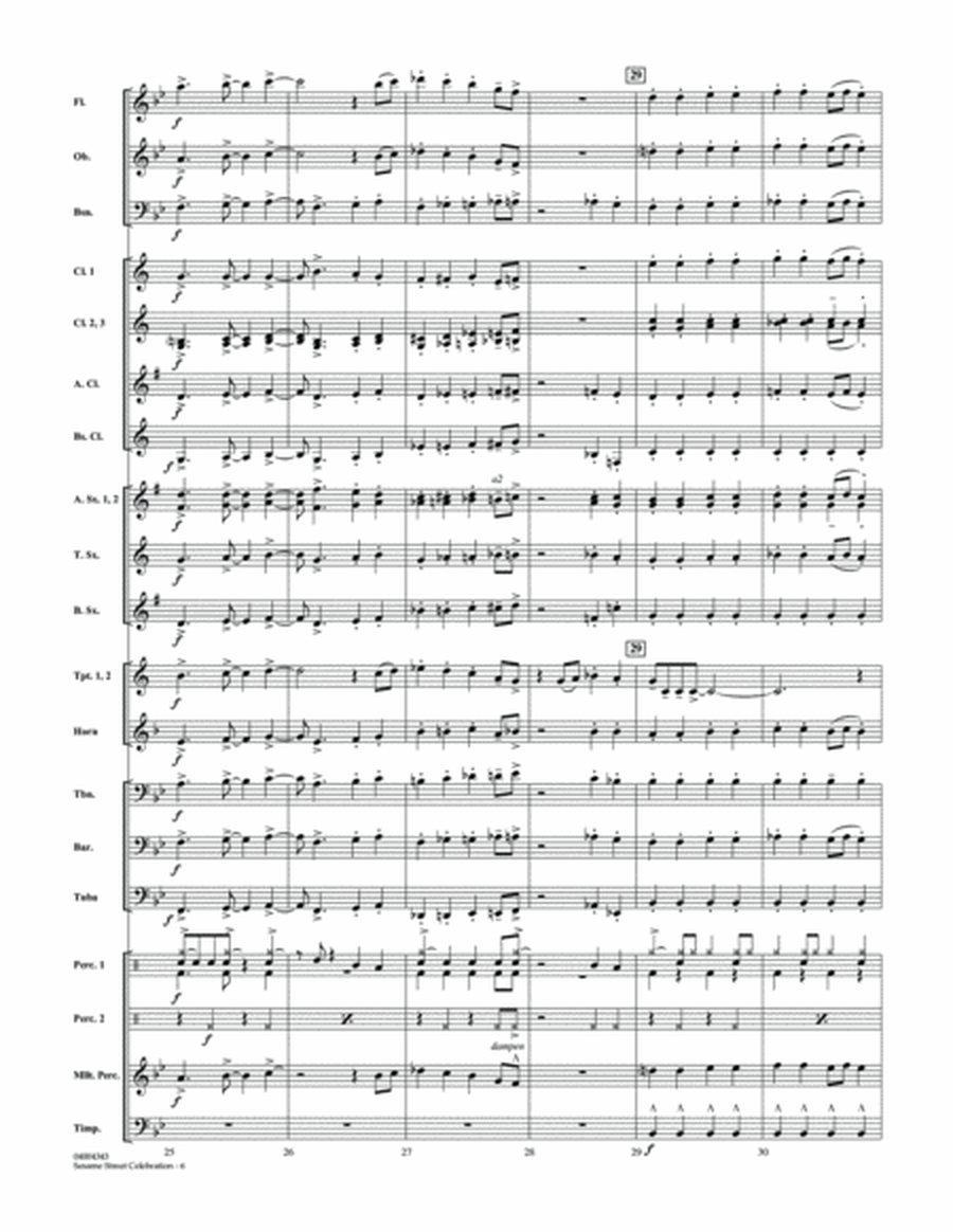 Sesame Street Celebration - Conductor Score (Full Score)
