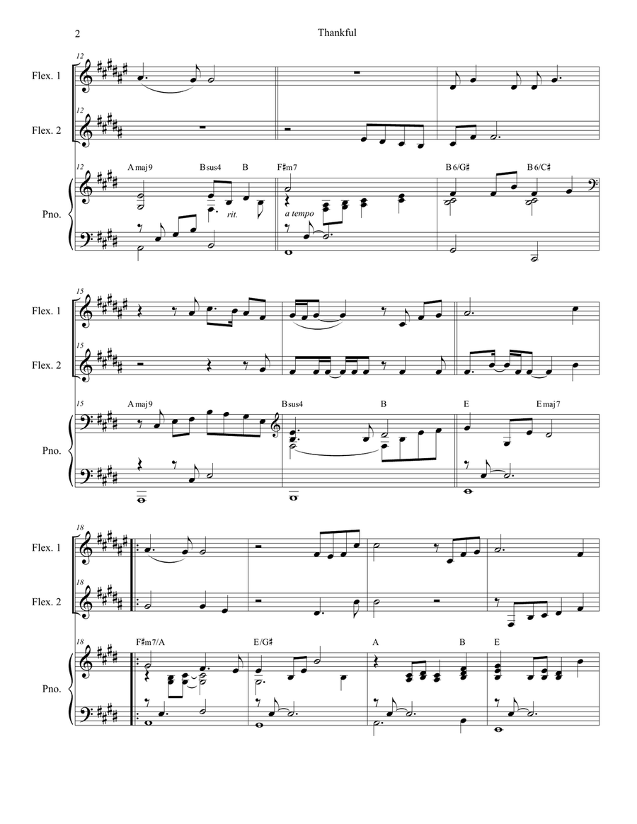 Thankful Large Ensemble scores gallery preview page 2